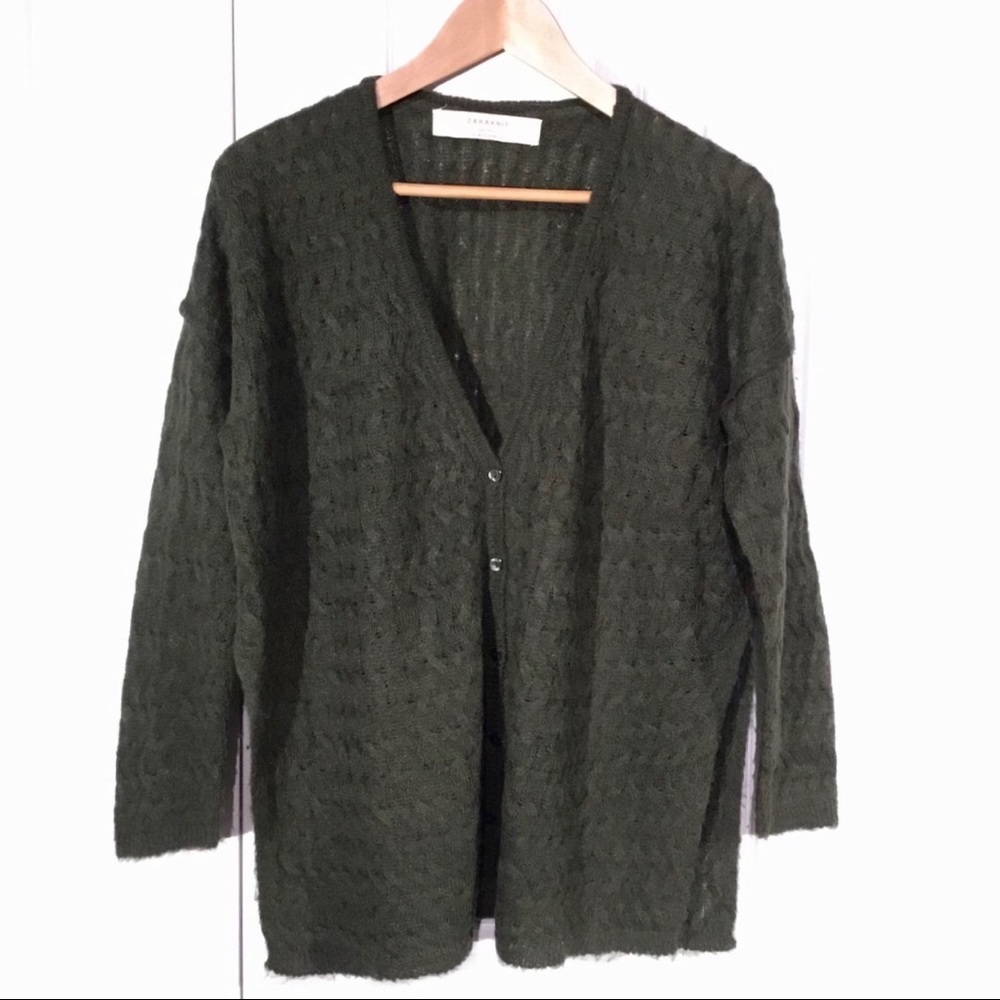 Zara - oversized button down sweater - Size M